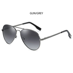 Sunglasses Men Luxury Metal Black Aviation Sun Glasses Male
