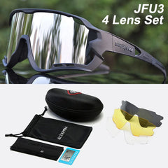 Bike Cycling Glasses Outdoor Sports Cycling Goggles UV400 4 Lens Cycling Eyewear