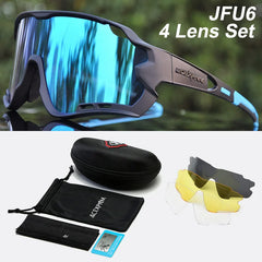 Bike Cycling Glasses Outdoor Sports Cycling Goggles UV400 4 Lens Cycling Eyewear
