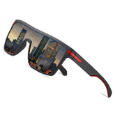 Sunglasses Men Fashion Oversized Flexible Frame Square Mens