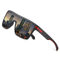Sunglasses Men Fashion Oversized Flexible Frame Square Mens