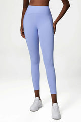 Women Yoga Pants Naked Feeling High Stretch Nylon High Waist Leggings Push Up