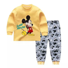 Baby Boy Girl Clothes Cartoon Winnie The Pooh Toddler Kids Long Sleeve T Shirt+Pant Suit