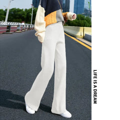 Pants Autumn And Winter Knit Sweater Wide Legs Women Pants