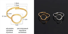 Fashion Euramerican Gold Colour Ring Rings Women Ring Stainless Steel Ring Woman
