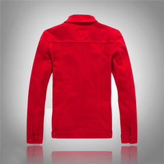 Jeans Coats Jacket Men's Korean Style Spring and Autumn Denim Jacket