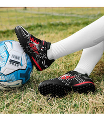 Size 28-39 Children Soccer Shoes Yellow Football Boots Boy Girl Trainers Sneakers