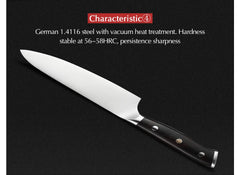 5'' Inch Utility Knife German 1.4116 Stainless Steel Kitchen Paring Knives
