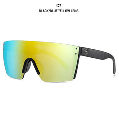 Sunglasses square Conjoined lens Women men Gradient lens sun glasses