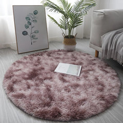 Plush Round Rug Mat Fluff White Carpet For Living Room Soft Home Decor Bedroom Room