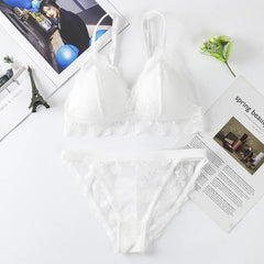 Women Lace Bras Set Backless Bralette Seamless Underwear Lace Top Lingerie