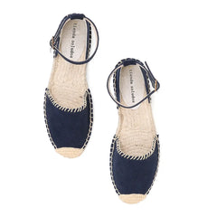 Ladies Roman Sandals Genuine Leather Flat Espadrilles