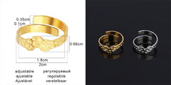 Fashion Euramerican Gold Colour Ring Rings Women Ring Stainless Steel Ring Woman