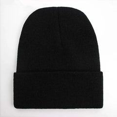 Unisex Beanie Autumn Winter Wool Blends Soft Warm Knitted Cap Men Women