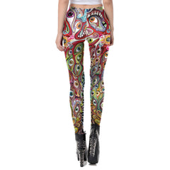 Women Legging 8 Pattern American Cartoon Adventure Time Cute Knitted