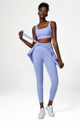 Women Yoga Pants Naked Feeling High Stretch Nylon High Waist Leggings Push Up