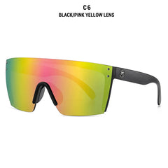 Sunglasses square Conjoined lens Women men Gradient lens sun glasses