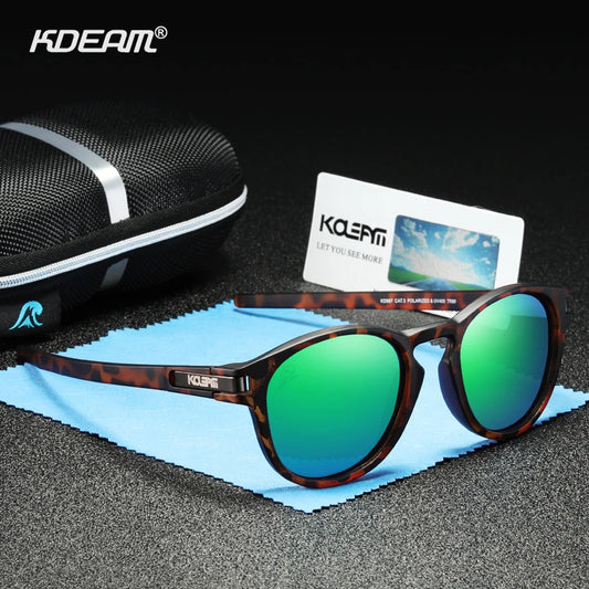 Sunglasses Men Flexible TR90 Frame Keyhole Bridge Mirror Coating