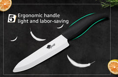 Ceramic Knives Kitchen knives 3 4 5 6 inch Chef knife Cook Set+peeler white zirconia