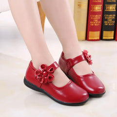 Girls Leather Shoes for Children Wedding Dress Princess School Shoes Kids