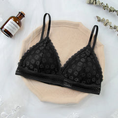 Women Lace Bra No Steel Ring Beauty Back Wrapped Chest Comfortable