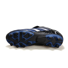 Men Football Soccer Boots Athletic Shoes Leather Big Size High Top Cleats