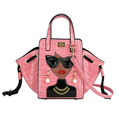 Fashion Personality Beauty Shoulder Bag Women's Pearl Crossbody Bag PU Leather