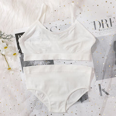 Women Bra Briefs Set Seamless Bra And High Waist Panties Set Underwear Female
