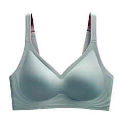 plus size women's underwear seamless no steel ring bra push-ups comfortable