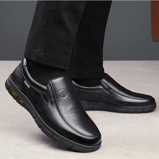 Genuine Leather Men Shoes Luxury Brand 2024 Casual Slip on Formal Loafers Men