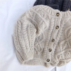 2024 Boys And Girls Spring And Autumn Sweater Baby Kids Knit Cardigan Sweater Clothes