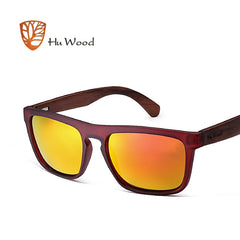 Sunglasses for Men Zebra Wood Polarized Sun glasses Rectangle Lenses