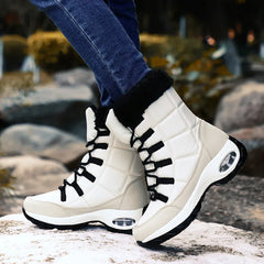 Women Boots High Quality Warm Snow Boots Lace-up Comfortable Ankle Boots