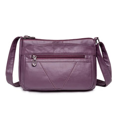 Fashion All-match Solid Color Messenger Bag High Capacity Womens Shoulder Bags