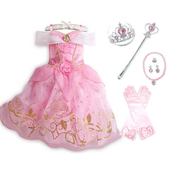 Children Princess Fancy Costume Girls Rapunzel Anna Dress Kids Christmas