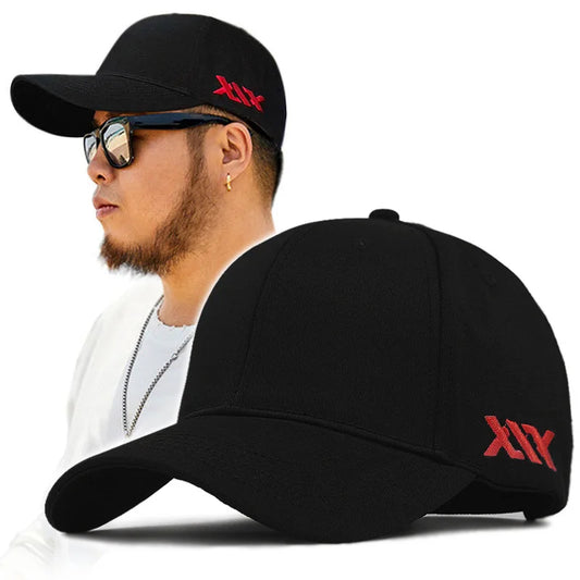 Oversize Baseball Caps Lady Hard Cotton Sun Cap Dad Casual Curved Peak Sport Hat Big Bone Men Large Snapback Cap 56-58cm 60-68cm
