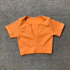 Seamless Sport Suit Yoga Suit Fitness Gym Clothes Women Gym Crop Top Yoga Shirts