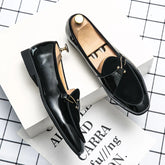 Men Dress Shoes Business PU Breathable Slip-On Wedding Oxford Shoes
