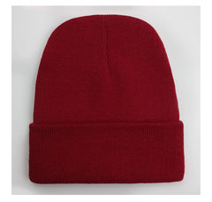 Unisex Beanie Autumn Winter Wool Blends Soft Warm Knitted Cap Men Women