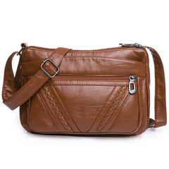 Fashion All-match Solid Color Messenger Bag High Capacity Womens Shoulder Bags