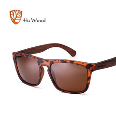 Sunglasses for Men Zebra Wood Polarized Sun glasses Rectangle Lenses