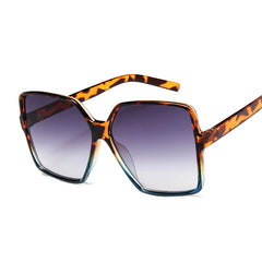 Sunglasses Women Brand Designer Retro Frame Big Sun Glasses Female