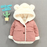 Baby Girls Jackets for Infants Thick Coats Girls Warm Hooded Velvet Jacket Children