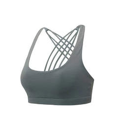 Bra for Women Push Up Cross Back Shockproof Running Gym Training