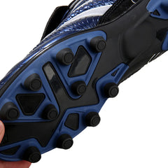 Men Football Soccer Boots Athletic Shoes Leather Big Size High Top Cleats