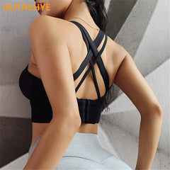 Gym Push Up Bra Women Sports Bra Back Closure High Impact Workout Sport