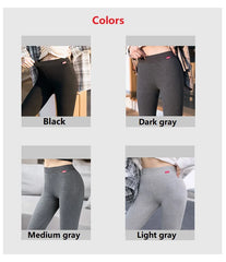 Ribbed Leggings For Women High Waist Autumn Winter Warm Legging Cotton