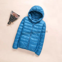 Women Winter Reversible Jackets 90% White Duck Down Keep Warm