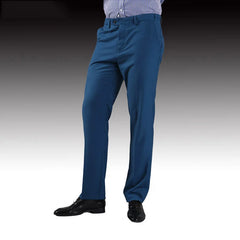 Single Pants Men Formal Business Slim Fit Wedding Party Suit Pants Diamond Blue Wine