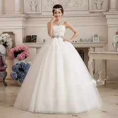 White Bridesmaid Dresses: Plus size Sequins Red White Wedding Dresses Bride